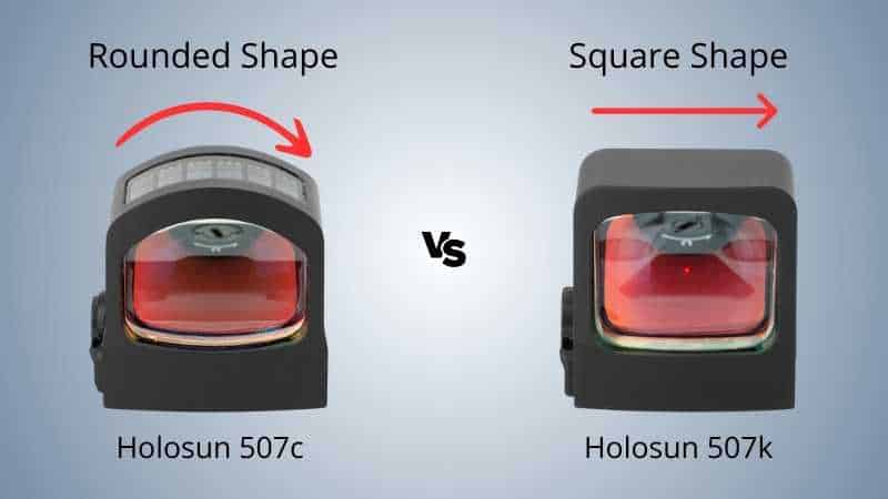 Holosun 507c vs 507k design