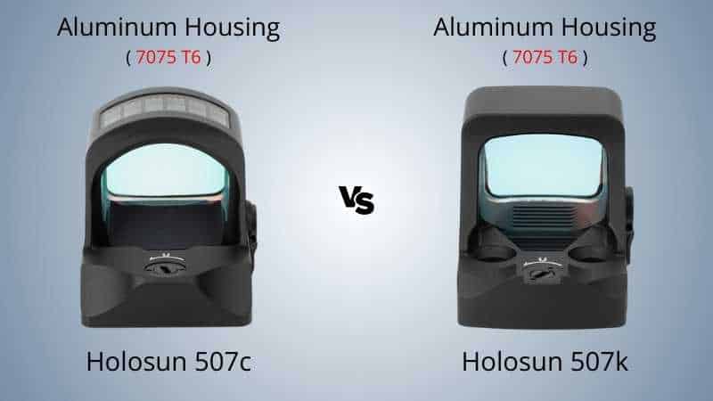 Holosun 507c vs 507k housing material
